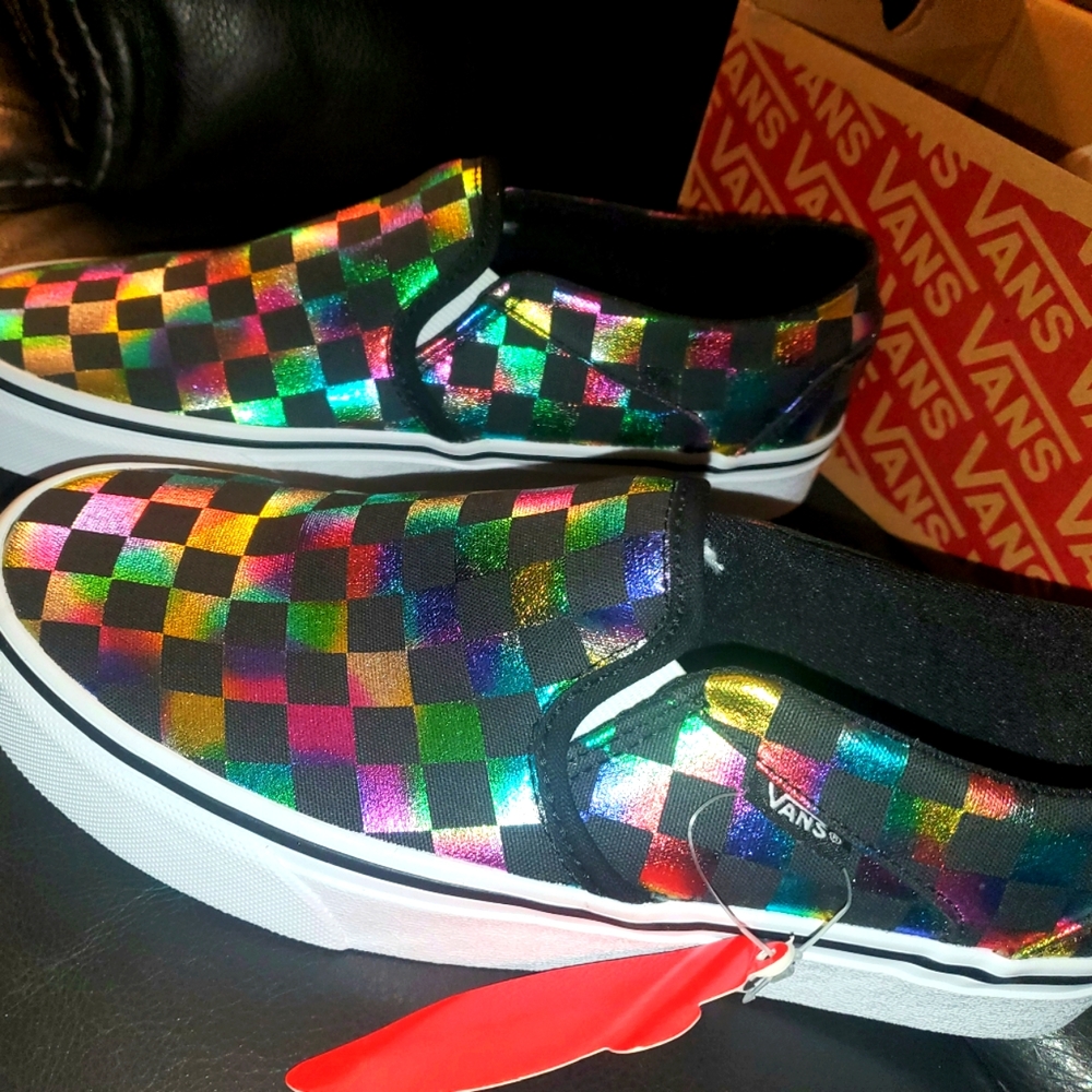 Vans 7.5 Brand New womens slip on shows. Brand new with tags. Price is firm.